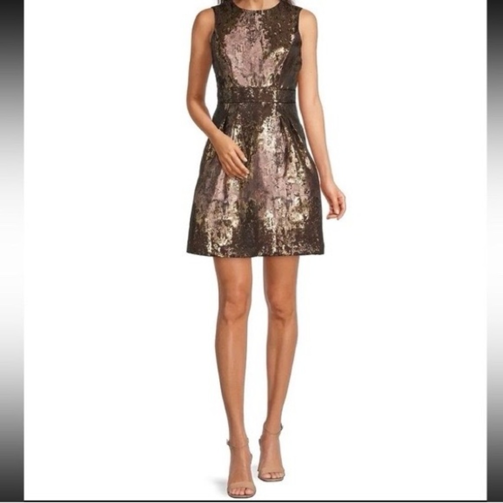 Vince Camuto NWT! Jacquard Fit-And-Flare Dress Size 2